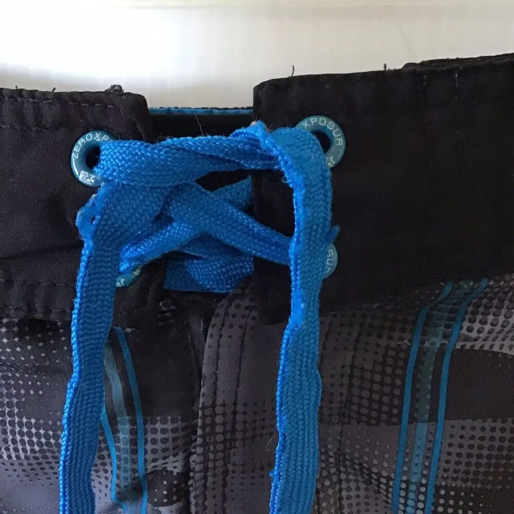 Zero X Posur Swim Trunks Size S Adjustable Waist Pockets